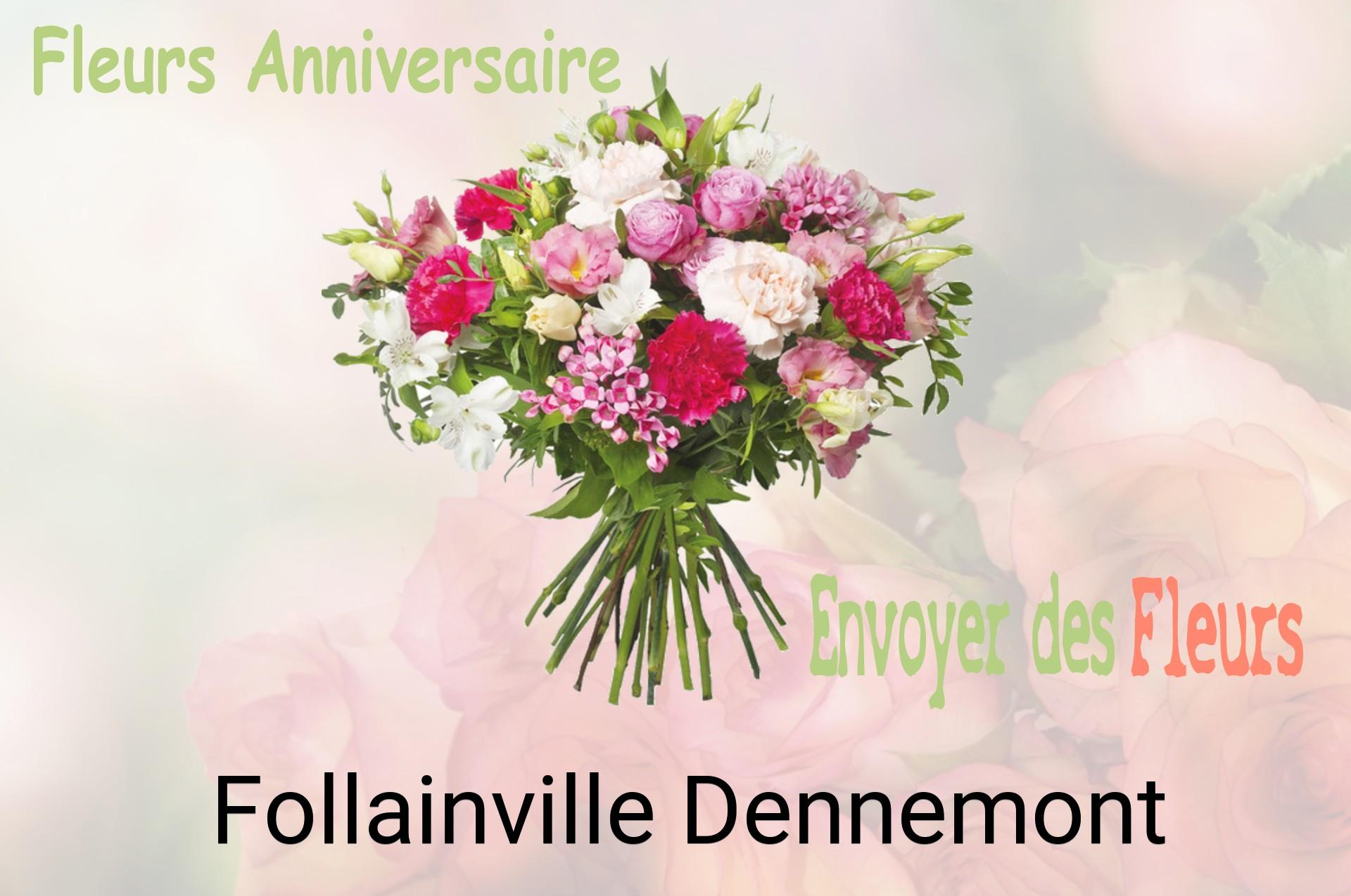 Bouquet de fleurs d’anniversaire livré à Follainville-Dennemont