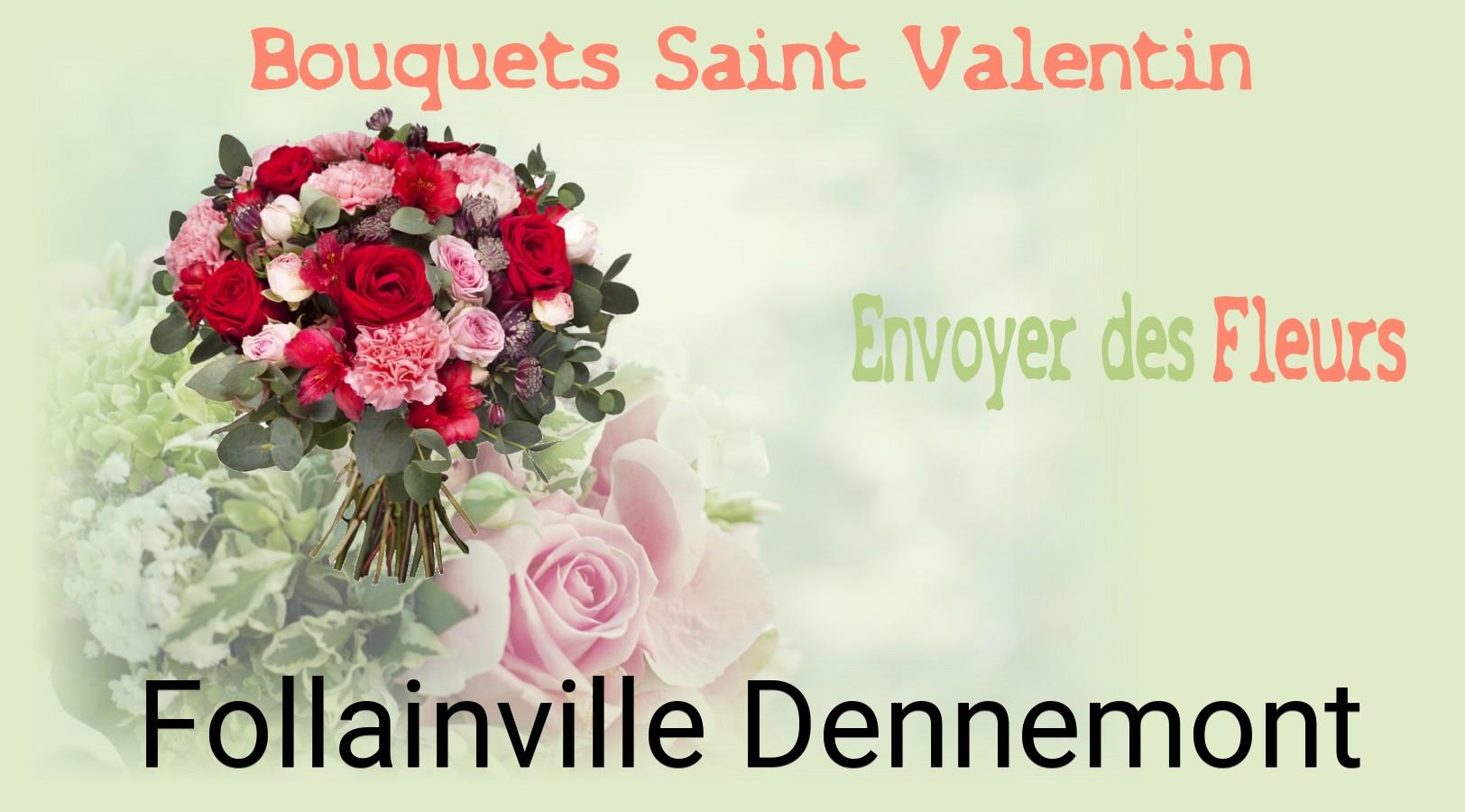 Roses de Saint-Valentin livrées à Follainville-Dennemont